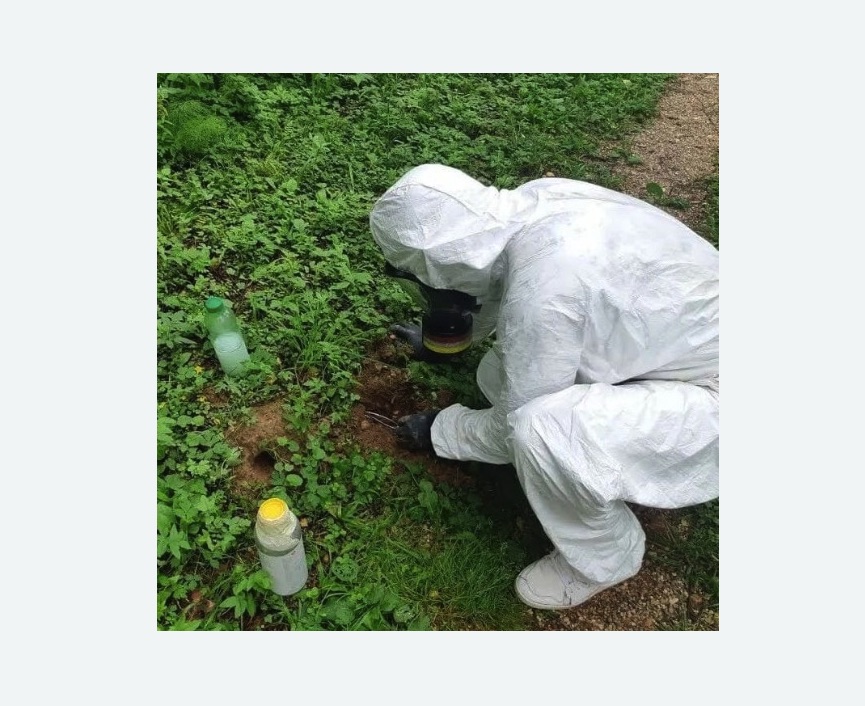 уничтожение кротов на участке в Бабаево